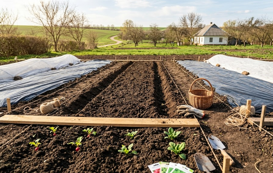 Підготовка грядок до ранніх посівів